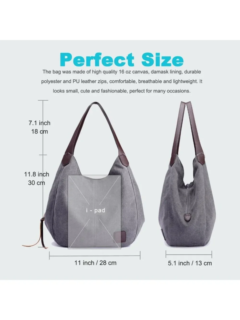 Stylish Multi-Pocket Hobo Bag | Versatile Daily Tote for Travel & Work